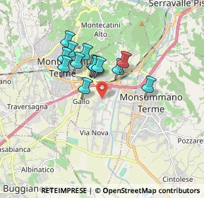Mappa Via Renato Fucini, 51018 Pieve A Nievole PT, Italia (1.36571)
