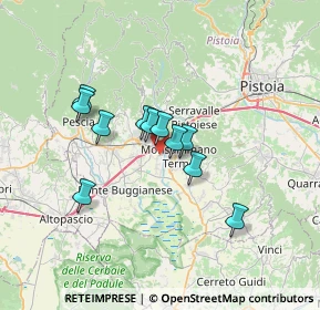 Mappa Via Renato Fucini, 51018 Pieve A Nievole PT, Italia (5.23091)