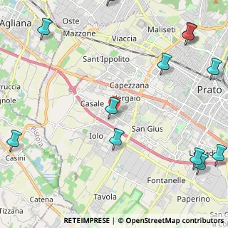 Mappa Via per Casale, 59100 Prato PO, Italia (3.355)