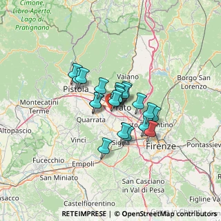 Mappa Via Vesuvio, 59100 Prato PO, Italia (8.6795)