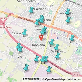 Mappa Via Vesuvio, 59100 Prato PO, Italia (1.1985)