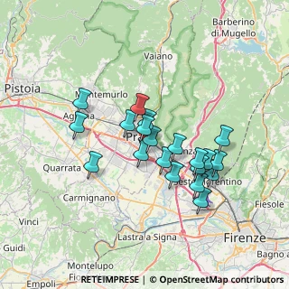 Mappa Via Tommaso Pini, 59100 Prato PO, Italia (6.101)