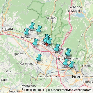 Mappa Via Tommaso Pini, 59100 Prato PO, Italia (5.5725)