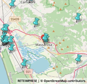 Mappa Via del Bertacchino, 55054 Massarosa LU, Italia (6.3995)