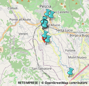 Mappa Via Caravaggio, 51017 Pescia PT, Italia (1.48545)