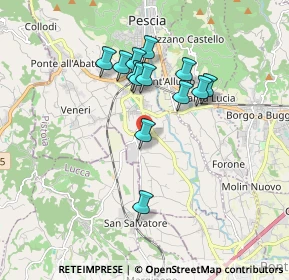 Mappa Via Caravaggio, 51017 Pescia PT, Italia (1.57308)