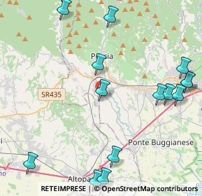 Mappa Via Caravaggio, 51017 Pescia PT, Italia (5.90125)