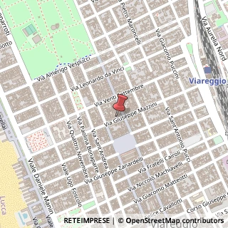 Mappa Via Giuseppe Mazzini, 72, 55049 Viareggio, Lucca (Toscana)