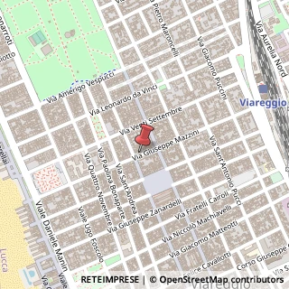 Mappa Via Giuseppe Mazzini, 56, 55049 Viareggio, Lucca (Toscana)