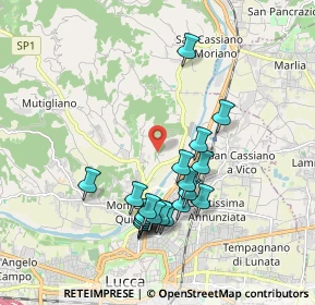 Mappa Via Montebonelli, 55100 Lucca LU, Italia (1.846)