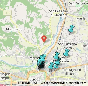 Mappa Via Montebonelli, 55100 Lucca LU, Italia (2.301)
