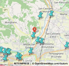Mappa Via Montebonelli, 55100 Lucca LU, Italia (3.23733)