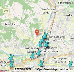 Mappa Via Montebonelli, 55100 Lucca LU, Italia (2.47417)