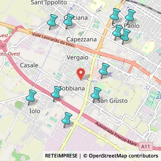 Mappa Via Stromboli, 59100 Prato PO, Italia (1.35727)