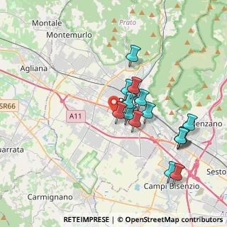 Mappa Via del Gelso, 59100 Prato PO, Italia (3.58133)