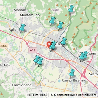 Mappa Via del Gelso, 59100 Prato PO, Italia (4.2625)