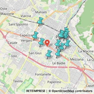 Mappa Via del Gelso, 59100 Prato PO, Italia (1.44077)