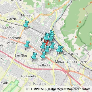 Mappa Via Fratelli Giachetti, 59100 Prato PO, Italia (1.10429)