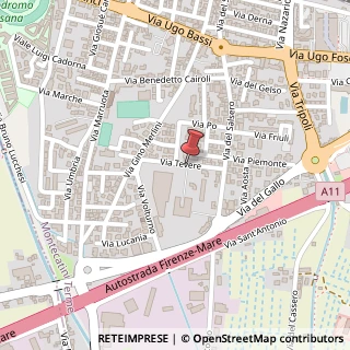 Mappa Via Tevere, 4, 51016 Massa e Cozzile, Pistoia (Toscana)