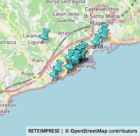 Mappa Via Felice Cascione, 18038 Sanremo IM, Italia (0.829)