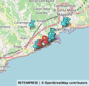 Mappa Via Felice Cascione, 18038 Sanremo IM, Italia (1.02133)