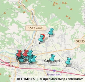 Mappa Via di Molina, 55013 Capannori LU, Italia (4.96941)