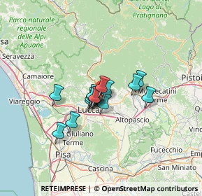 Mappa Via di Molina, 55013 Capannori LU, Italia (8.15667)