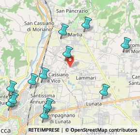 Mappa Via di Molina, 55013 Capannori LU, Italia (2.76833)