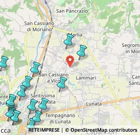 Mappa Via di Molina, 55013 Capannori LU, Italia (3.32625)