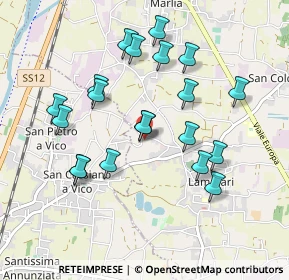 Mappa Via di Molina, 55013 Capannori LU, Italia (0.929)