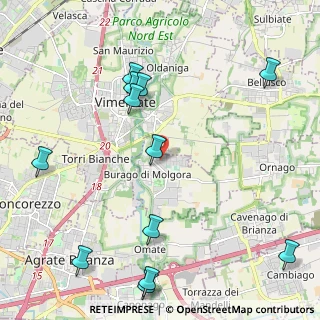 Mappa Via Dante Alighieri, 20875 Burago di Molgora MB, Italia (2.66167)