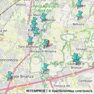 Mappa Via Dante Alighieri, 20875 Burago di Molgora MB, Italia (2.61167)