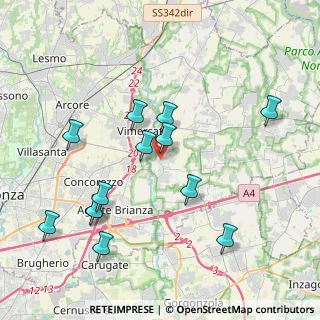Mappa Via Dante Alighieri, 20875 Burago di Molgora MB, Italia (4.12154)