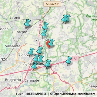 Mappa Via Dante Alighieri, 20875 Burago di Molgora MB, Italia (3.724)