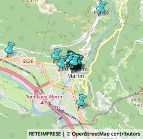 Mappa Via rue E.Chanoux, 11026 Pont-Saint-Martin AO, Italia (0.3325)