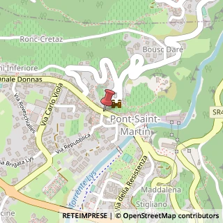 Mappa Via Emile Chanoux, 114, 11026 Pont-Saint-Martin, Aosta (Valle d'Aosta)