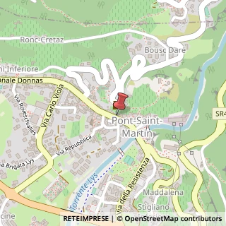 Mappa Piazza IV Novembre, 5/6, 11026 Pont-Saint-Martin, Aosta (Valle d'Aosta)