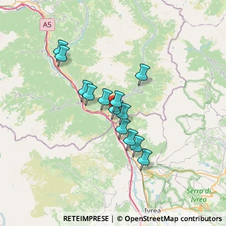 Mappa Via E. Chanoux, 11027 Saint-Vincent AO, Italia (5.36077)