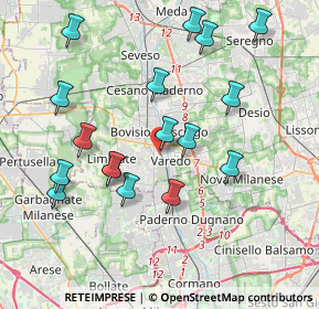 Mappa Via Arrigo Boito, 20813 Bovisio-Masciago MB, Italia (4.01)