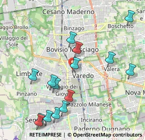 Mappa Via Arrigo Boito, 20813 Bovisio-Masciago MB, Italia (2.302)