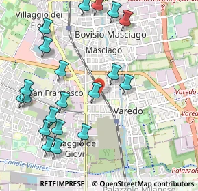 Mappa Via Arrigo Boito, 20813 Bovisio-Masciago MB, Italia (1.205)