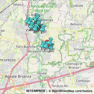 Mappa Via Gaetano Donizetti, 20875 Burago di Molgora MB, Italia (1.7195)