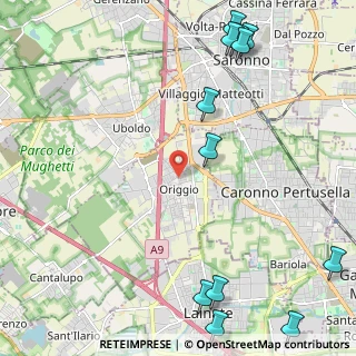 Mappa Via Badia, 21040 Origgio VA, Italia (3.16833)