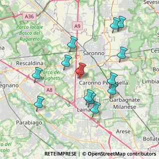 Mappa Via Badia, 21040 Origgio VA, Italia (3.90769)