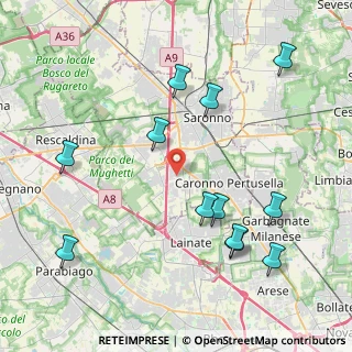Mappa Via Badia, 21040 Origgio VA, Italia (4.62917)