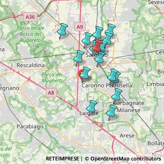 Mappa Via Badia, 21040 Origgio VA, Italia (3.38063)