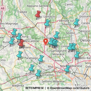 Mappa Via Badia, 21040 Origgio VA, Italia (9.337)