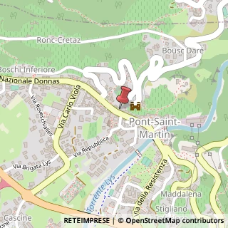 Mappa Via rue E.Chanoux, 73, 11026 Pont-Saint-Martin, Aosta (Valle d'Aosta)