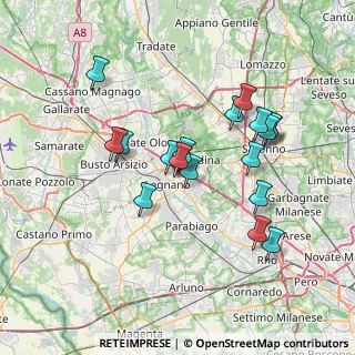 Mappa Via Grazia Deledda, 20025 Legnano MI, Italia (6.64)