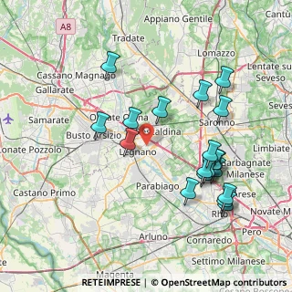Mappa Via Grazia Deledda, 20025 Legnano MI, Italia (7.98316)